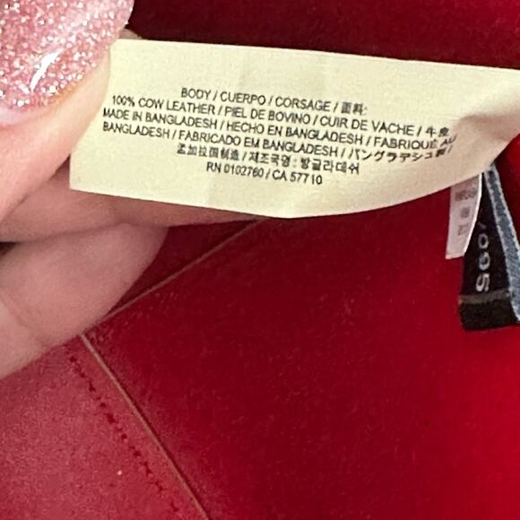 Kate Spade Lida Scotts Place Cream/Taupe Red Interior Leather Tote - Picture 12 of 12